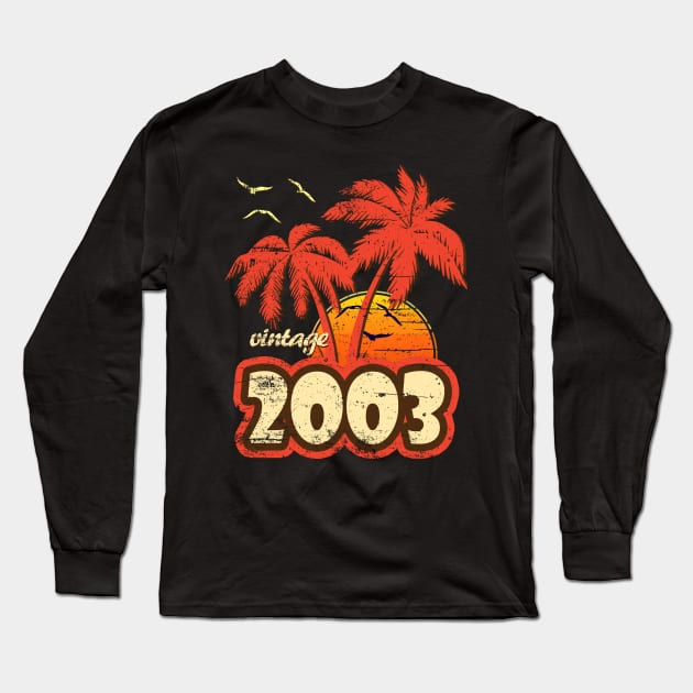 2003 Vintage Sunset Long Sleeve T-Shirt by bridgewalker